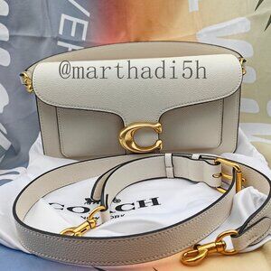 💕Coach white Tabby Shoulder Bag 26